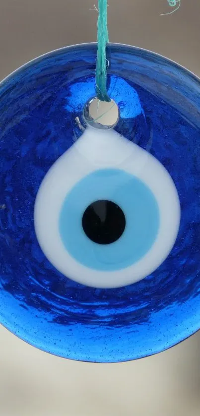 Blue Nazar evil eye amulet wallpaper.