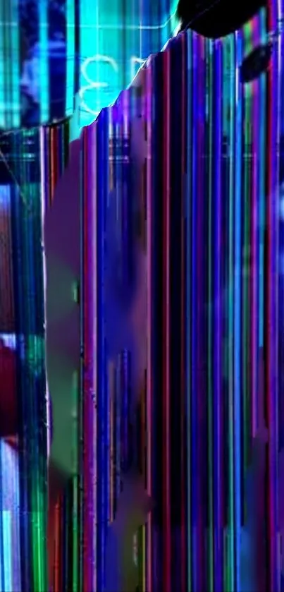 Blue Neon Graphics Live Wallpaper