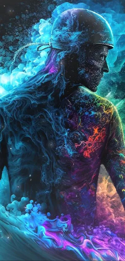 Blue Organism Art Live Wallpaper