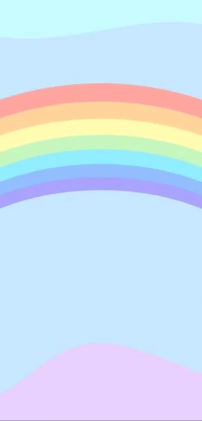 Blue Rainbow Pink Live Wallpaper