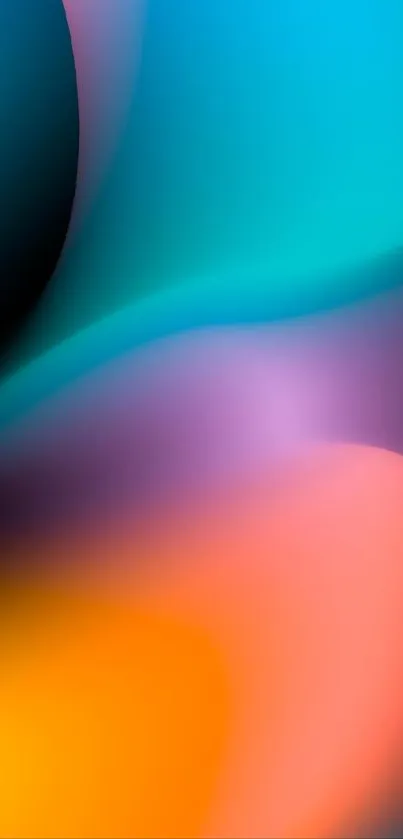 Blue Red Orange Live Wallpaper