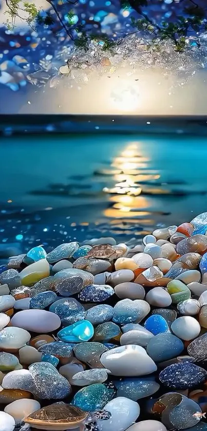 Blue Rock Pebble Live Wallpaper