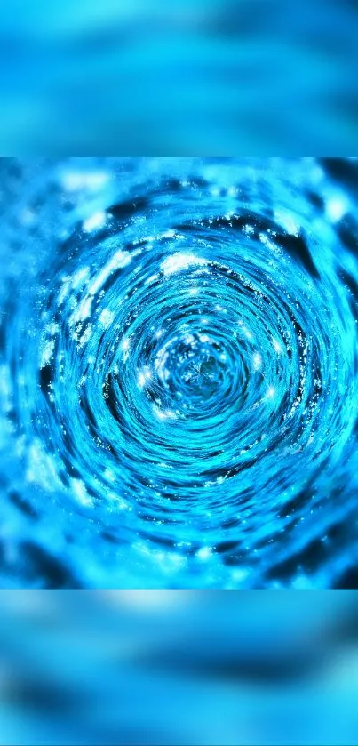 Vibrant blue swirl abstract wallpaper for mobile phones.