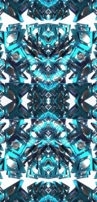 Blue Symmetry Triangle Live Wallpaper