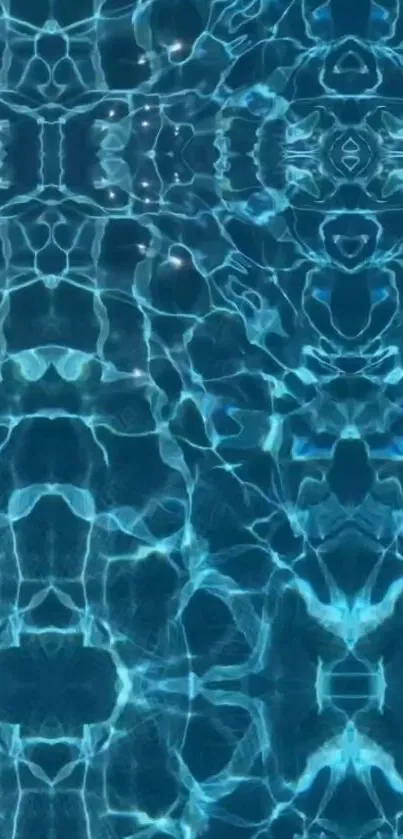 Abstract blue water pattern mobile wallpaper.