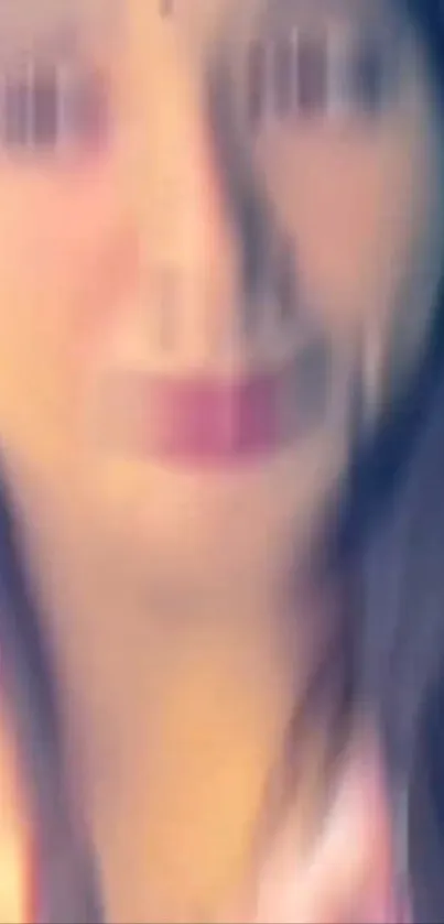 Blurred abstract face in artistic design wallpaper.