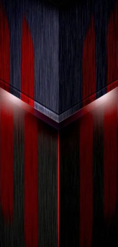 Dark black and red geometric mobile wallpaper.