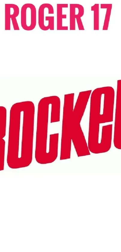 Bold red Rockets logo on a clean white background.