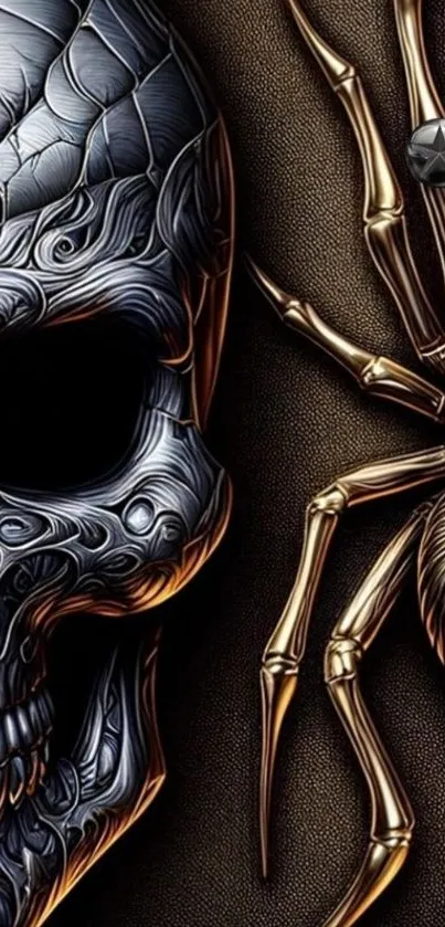 Bone Skull Symbol Live Wallpaper