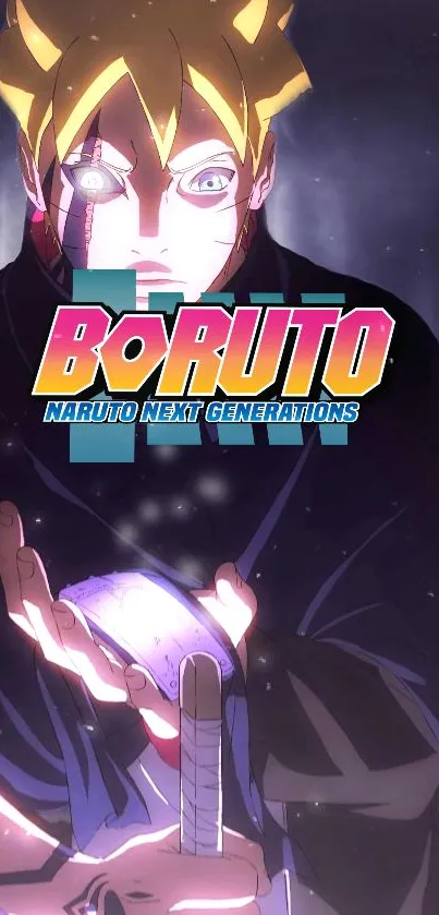 Boruto Uzumaki captivating anime wallpaper for mobile screen.