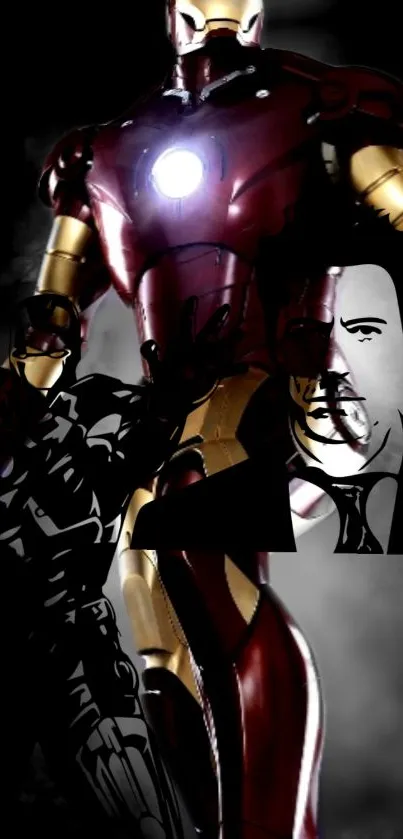 Breastplate Iron Man Cg Artwork Live Wallpaper