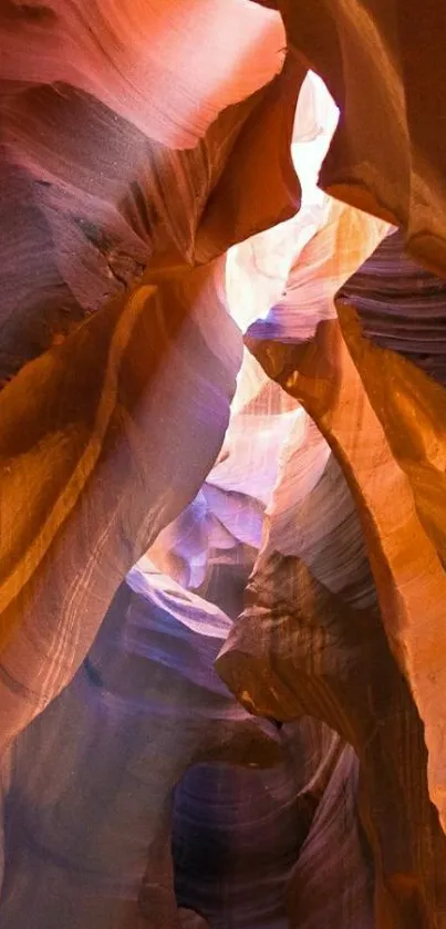 Breathtaking canyon with warm orange hues and intricate rock formations.