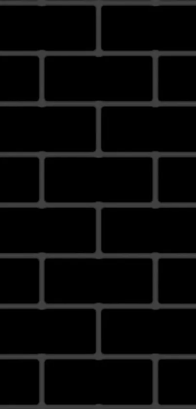 Sleek black brick pattern wallpaper for smartphones.