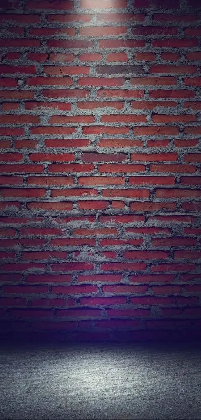 Moody brick wall with dramatic lighting and shadows creating a stylish effect.