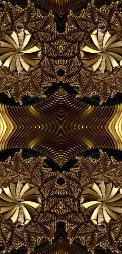 Brown Art Symmetry Live Wallpaper