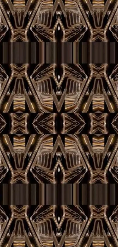 Brown Symmetry Graphics Live Wallpaper