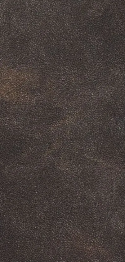 Brown textured leather mobile phone wallpaper background.