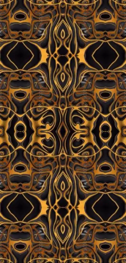 Brown Wood Symmetry Live Wallpaper