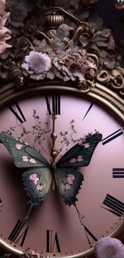 Butterfly Pollinator Clock Live Wallpaper