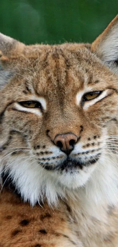 Close-up of a lynx in natural setting.