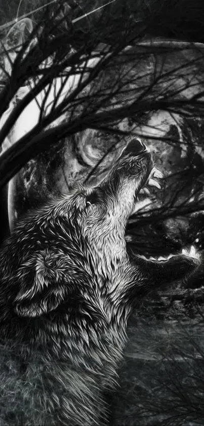 mist wolf Live Wallpaper