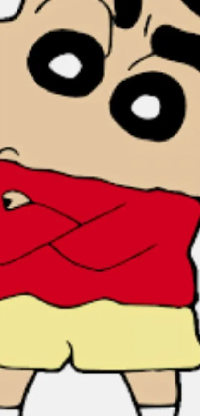 Cartoon character in red shirt wallpaper.