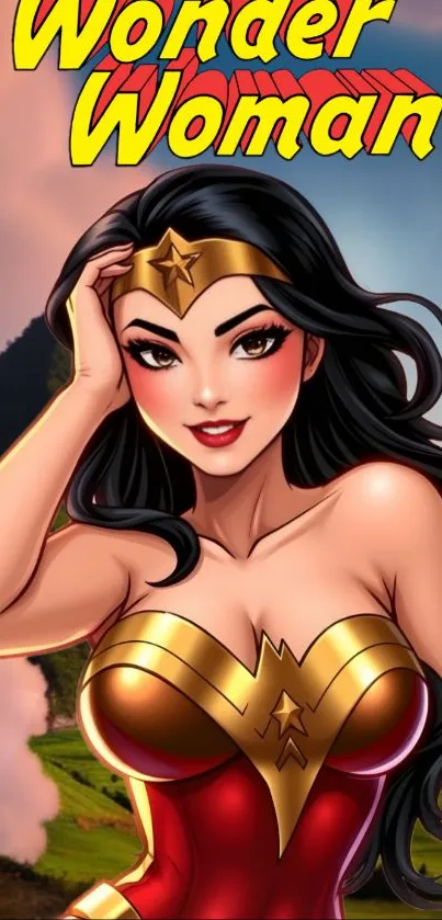 Cartoon Fictional Character Wonder Woman Live Wallpaper