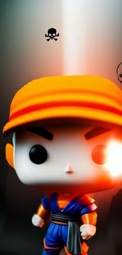 Cartoon Orange Toy Live Wallpaper