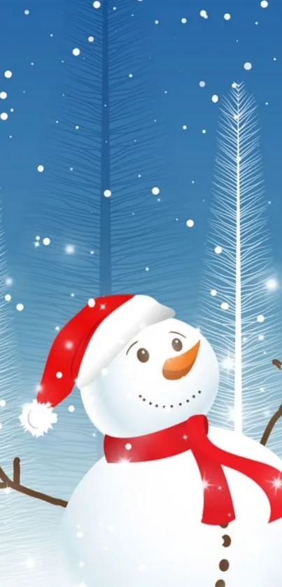 Cartoon Snow Snowman Live Wallpaper