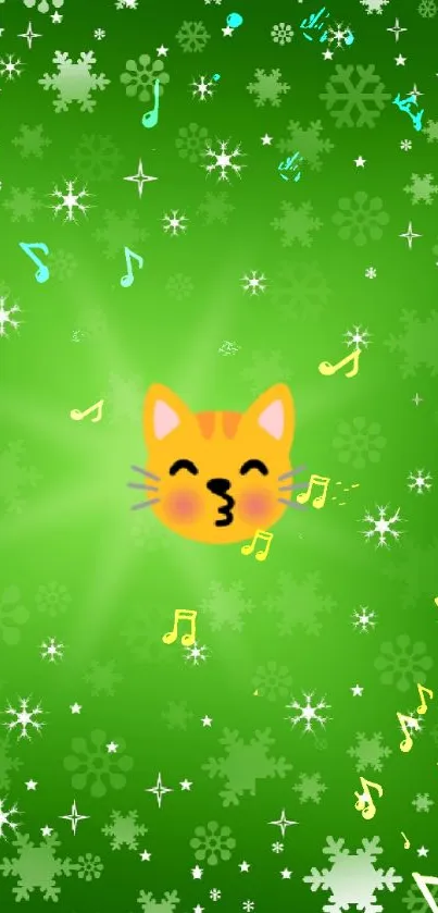 Cat Felidae Green Live Wallpaper