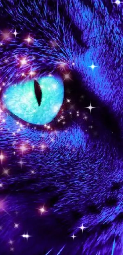 Cat Felidae Purple Live Wallpaper