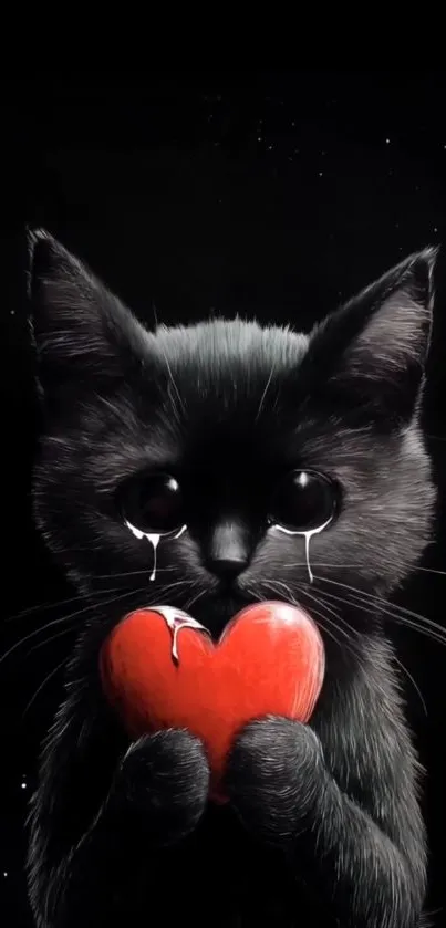 Cat Heart Facial Expression Live Wallpaper