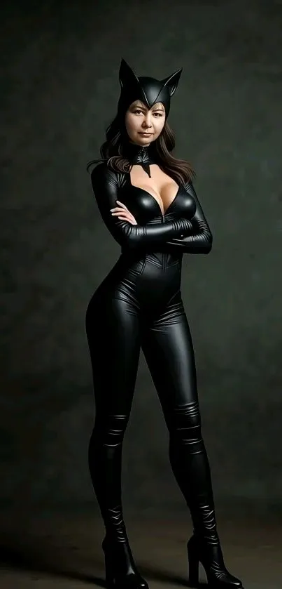 Catwoman Latex Clothing Costume Live Wallpaper