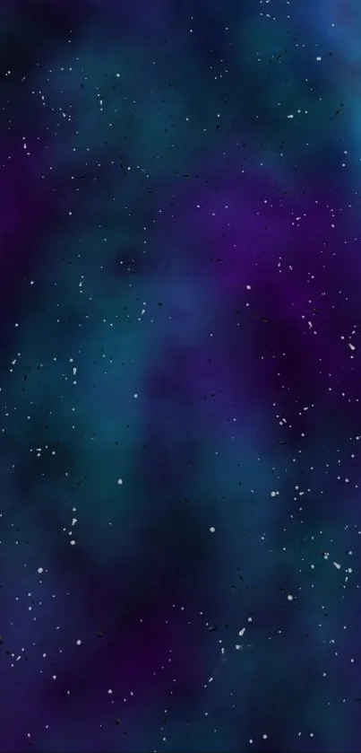 Starry galaxy wallpaper with dark blue colors.