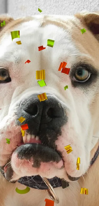 Charming bulldog in a modern setting, perfect as phone wallpaper.