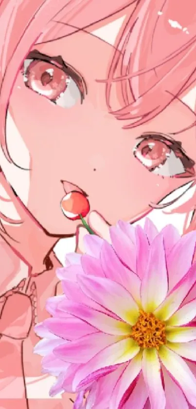 Cheek Flower Cartoon Live Wallpaper