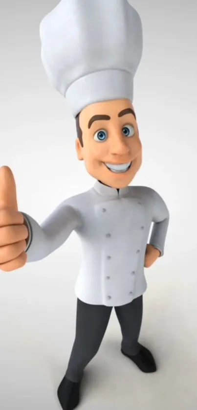 Cheerful Chef Cartoon Wallpaper - free download