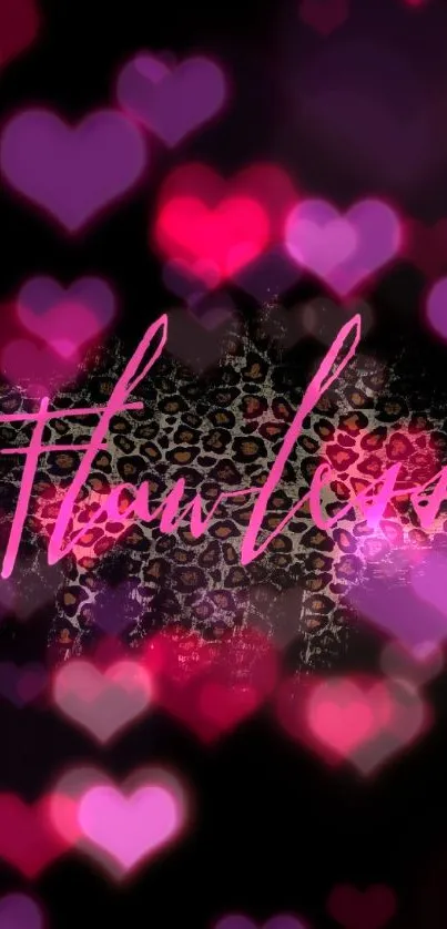 Pink 'Flawless' text on leopard print background.