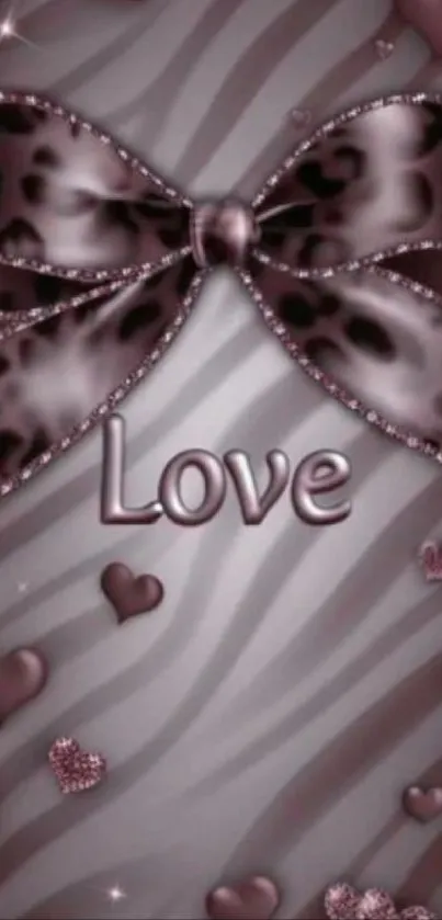 Stylish mobile wallpaper with a chic bow.