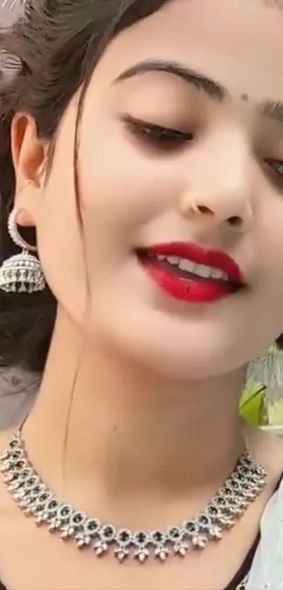 Chin Eyebrow Lips Live Wallpaper