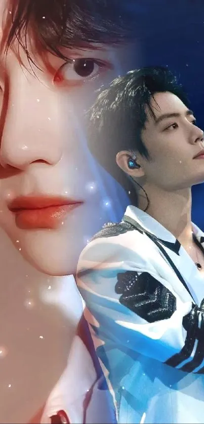 Chin Microphone Eyelash Live Wallpaper