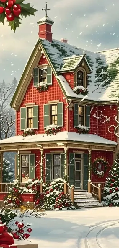 Christmas Decoration Red Winter Live Wallpaper