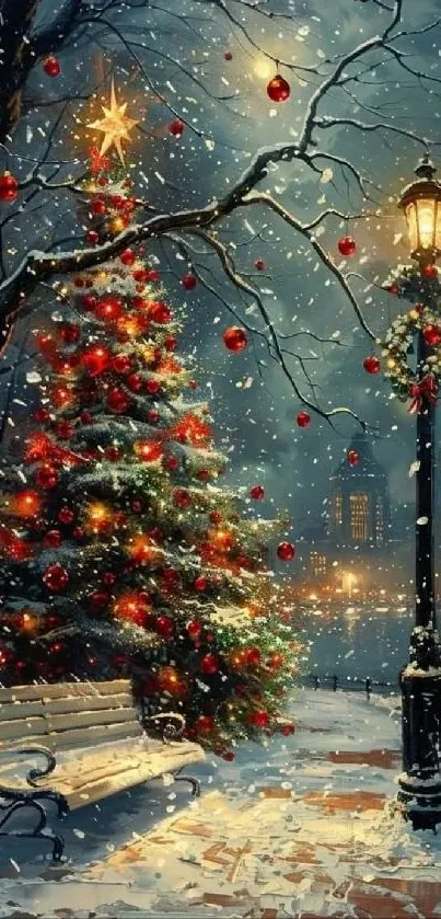 Christmas Decoration Winter Branch Live Wallpaper