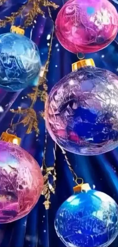 Christmas Ornament Blue Christmas Decoration Live Wallpaper