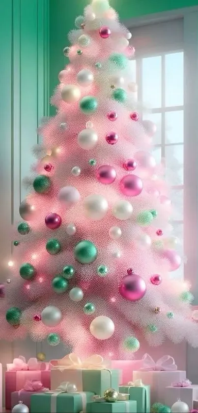 Christmas Ornament Christmas Decoration Pink Live Wallpaper