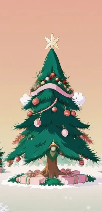 Christmas Tree Christmas Ornament Plant Live Wallpaper