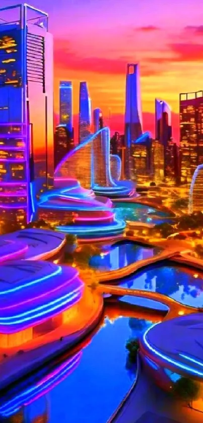 Cityscape Metropolis Skyscraper Live Wallpaper