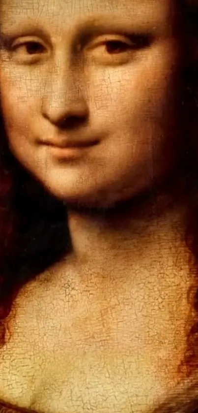 Mona Lisa classic art mobile phone wallpaper.