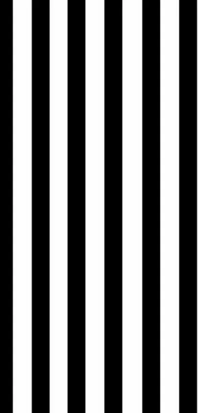 Black and white vertical striped wallpaper.