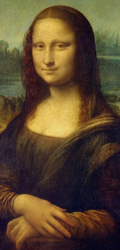 Mona Lisa classic art wallpaper for mobile.